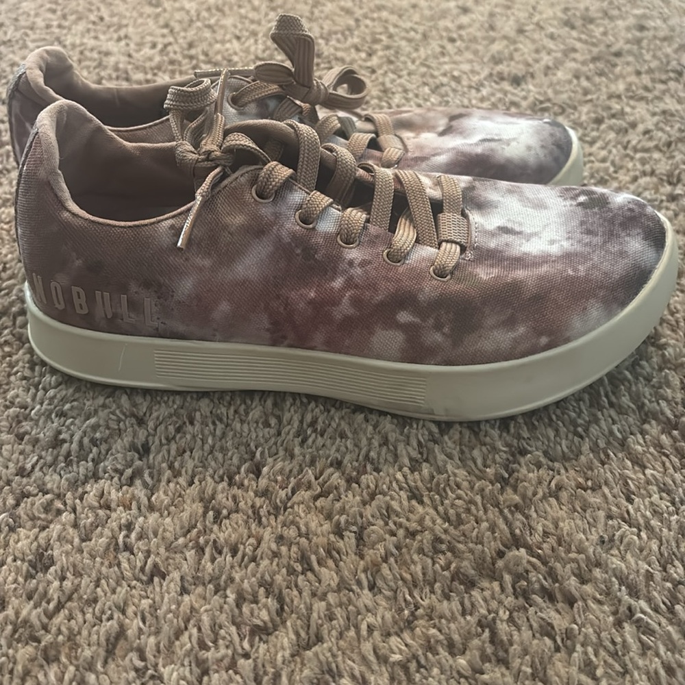 NOBULL Tie Dye Canvas Trainers Dusty Rose Pink Women’s size 6.5 - Picture 4 of 8